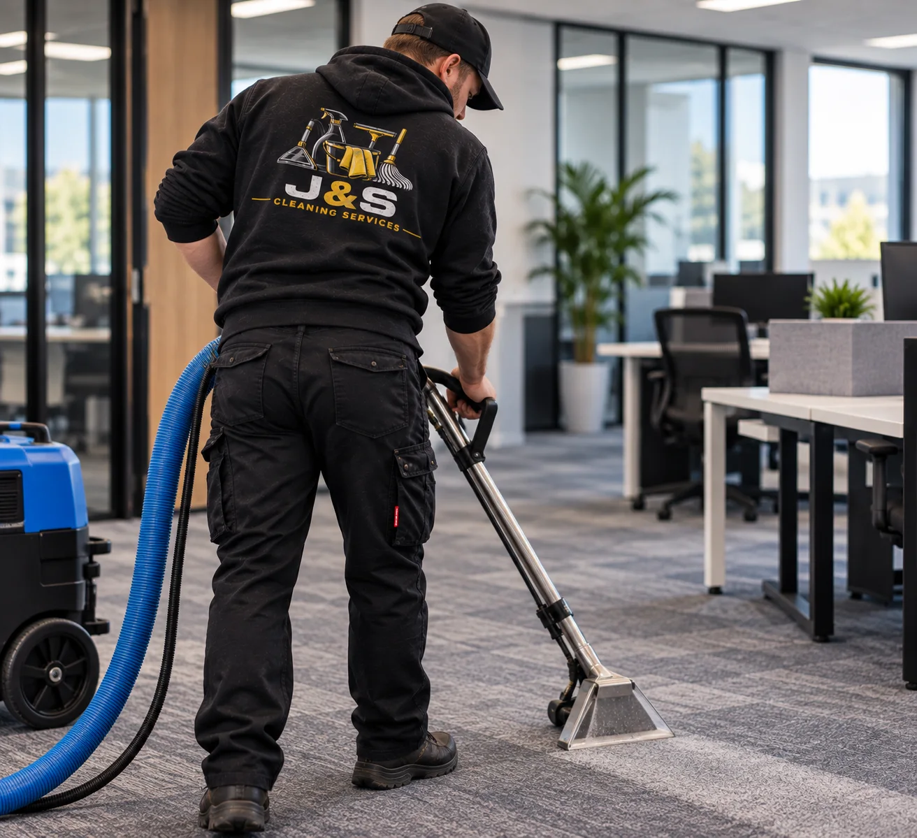 Post-construction cleaning team preparing a Dublin property for handover